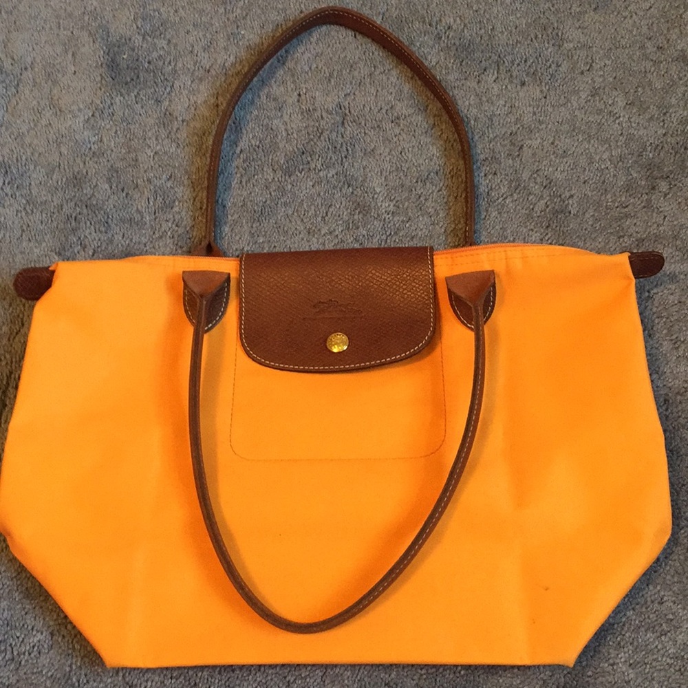 Orange Longchamp Le Pliage Bag